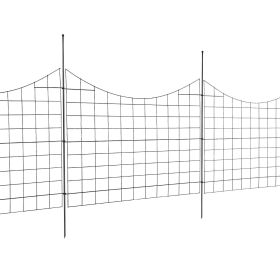 VEVOR Garden Fence, 36.6in(H) x12ft(L) Animal Barrier Fence, Underground Decorative Garden Fencing with 2.5 Inch Spike Spacing