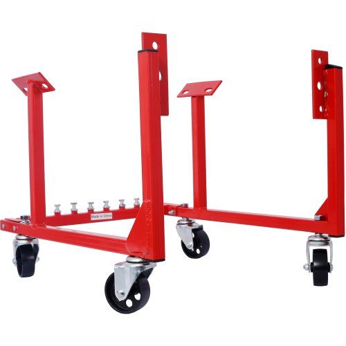 Engine Cradle With Wheels Chevy Small Block And Big Block ,Powder Coat 3in Heavy Duty Steel Construction Wheels 1000 LBS Capacity Storage Hardwar