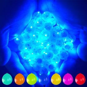 50PCS 9 Colors Balloon Light, Long Standby Time Mini Ball Light, Round LED Flash Lamp For Paper Lantern Balloon Party, Wedding, Birthday, Festiva (Color: Purple)