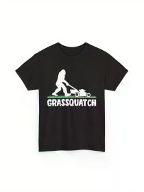 Horticulturist | Gardening | Gardener | Lawn mower | Straw monster t-shirt, suitable for all seasons, family t-shirt. (Color: Black, size: XL)